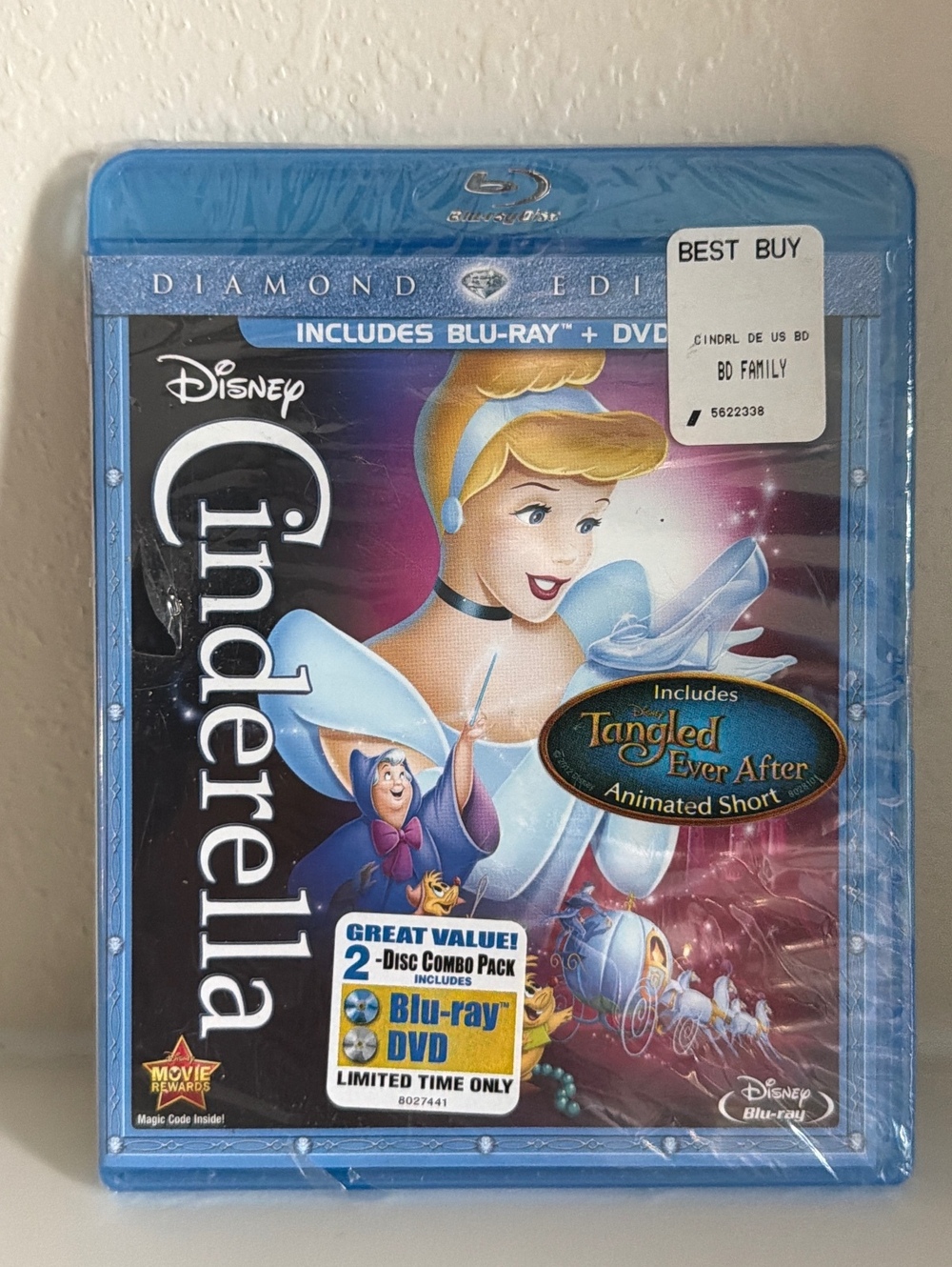 Disney Cinderella Diamond Edition Blu-ray + DVD 2-Disc Combo Pack